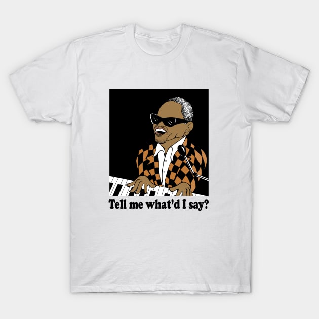 RAY CHARLES FAN ART T-Shirt by cartoonistguy